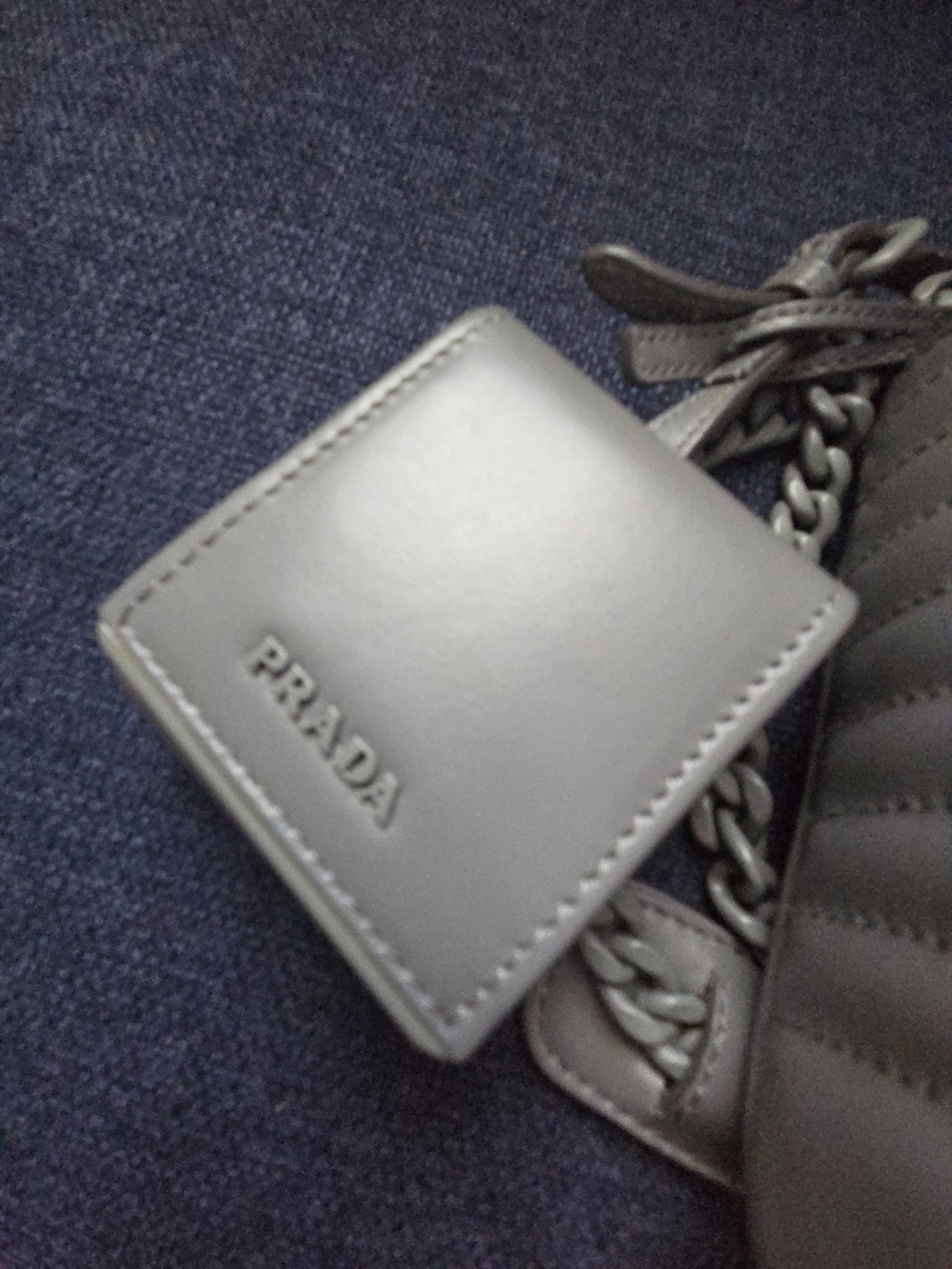 Prada Diagramme Bag Dark Gray - Picture 5 of 17